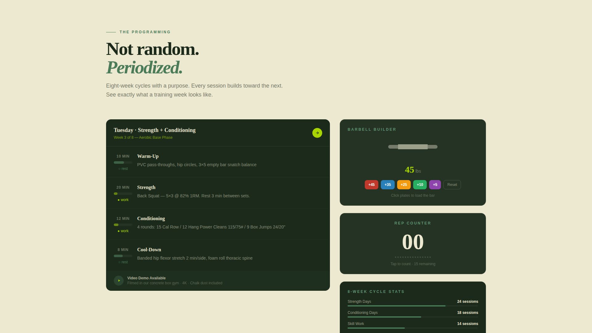 Forge - Structured CrossFit Landing Page Template