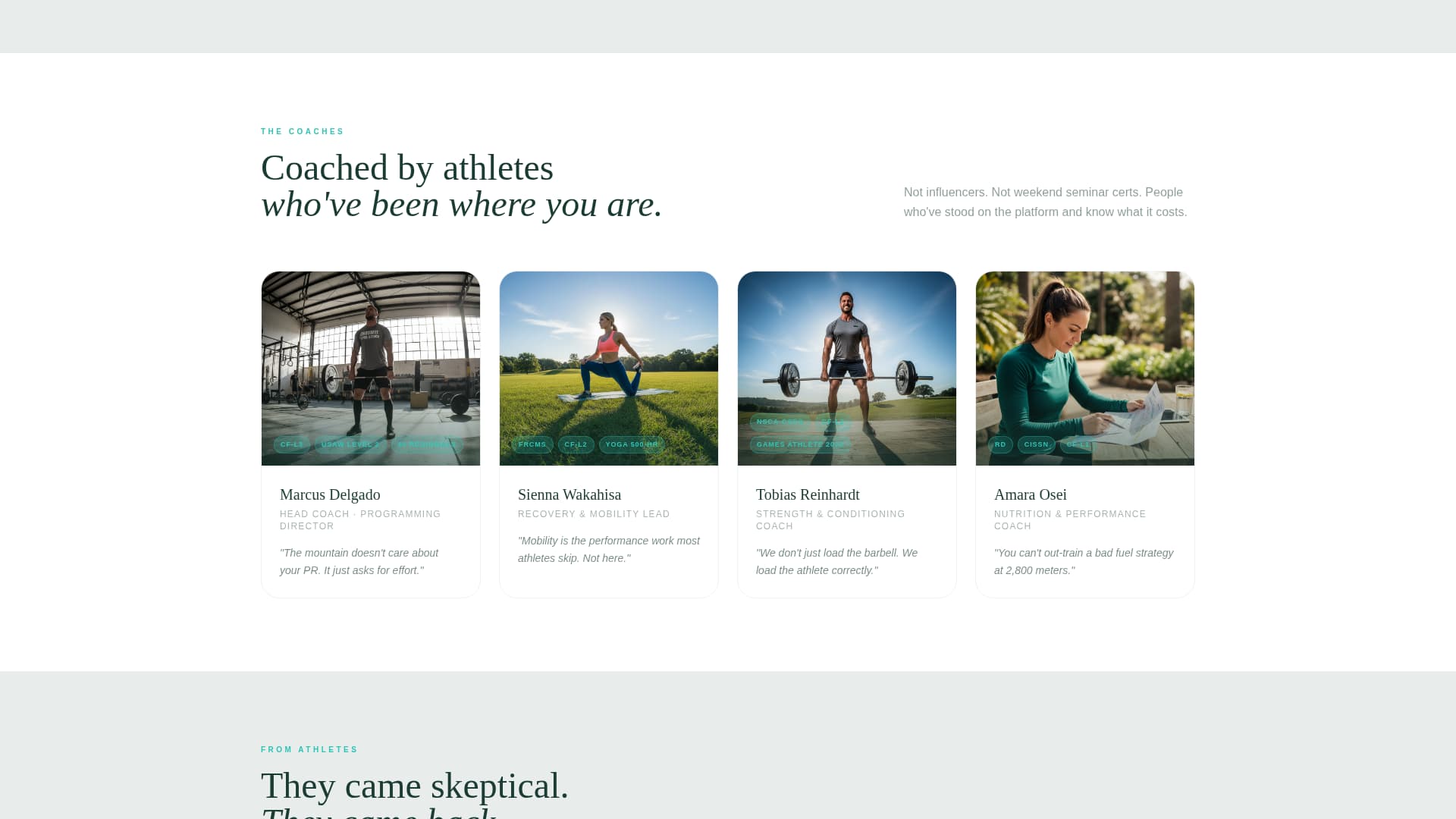 Forge - Personalized CrossFit Landing Page Template