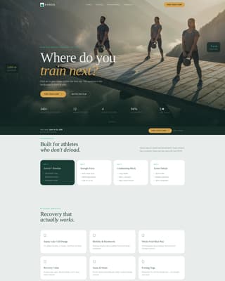 Forge - Personalized CrossFit Landing Page Template