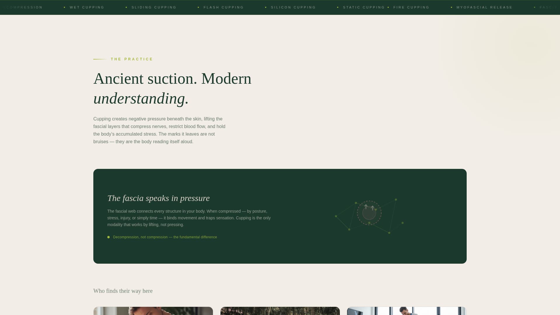 Cup - Restorative Cupping Therapy Landing Page Template