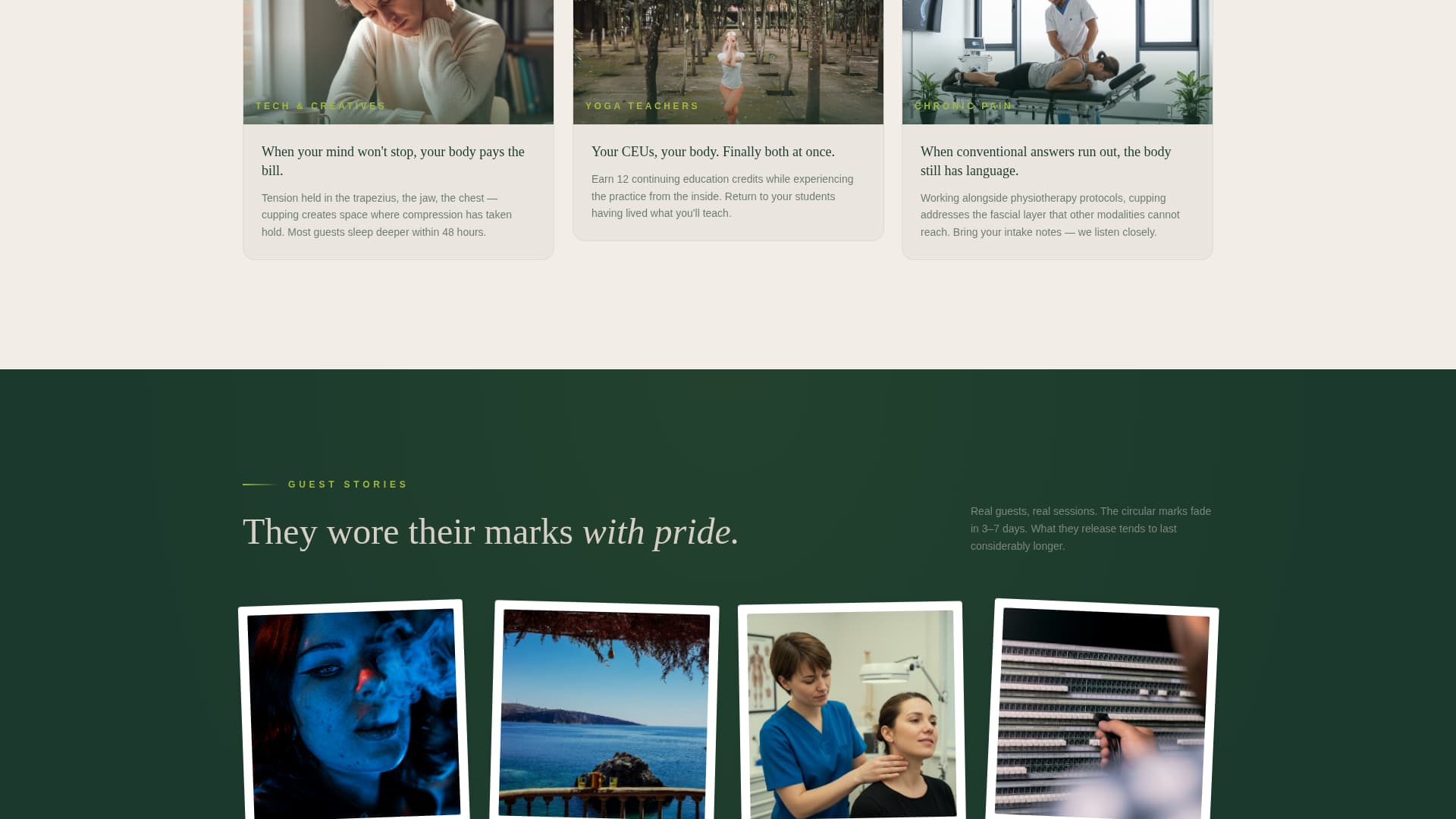 Cup - Restorative Cupping Therapy Landing Page Template