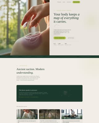 Cup - Restorative Cupping Therapy Landing Page Template