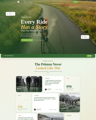 Cadence - Dynamic Cycling Landing Page Template