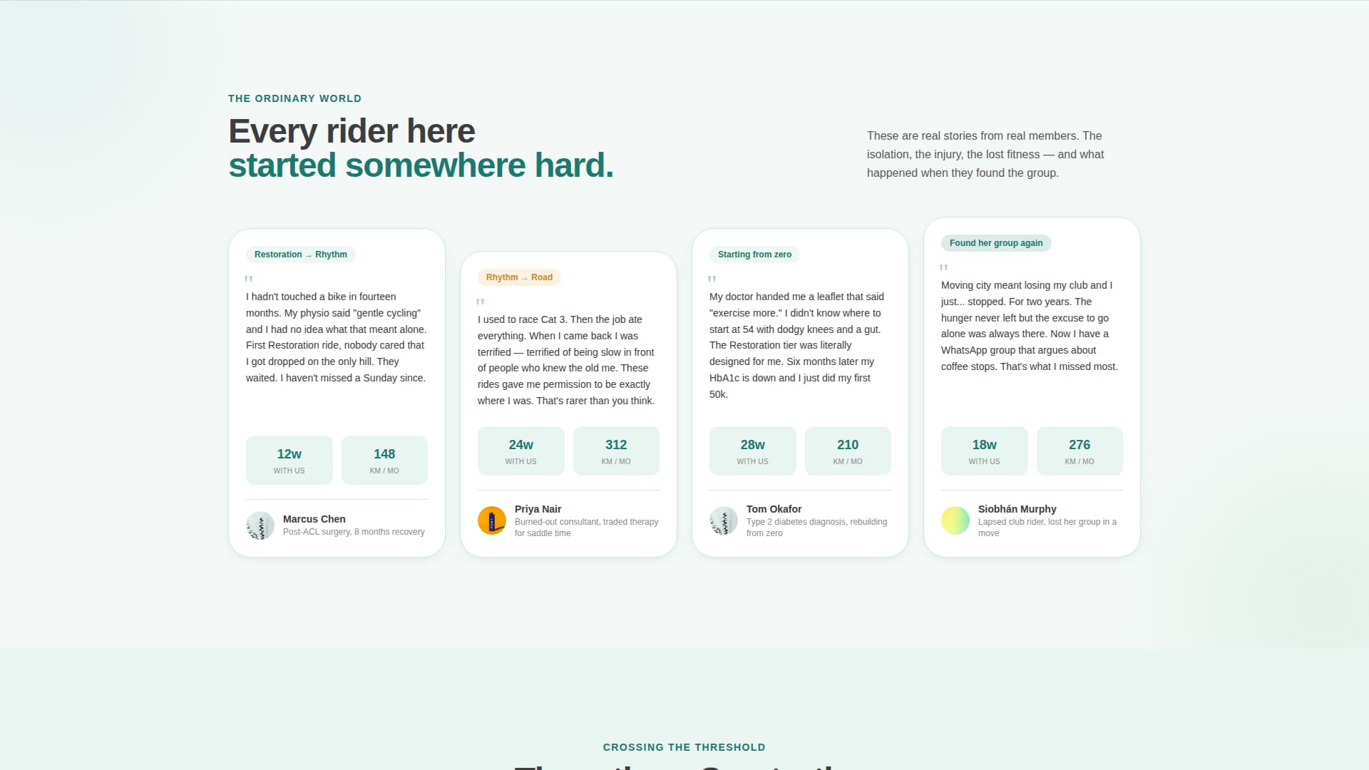 Cycling - Modern Community Landing Page Template