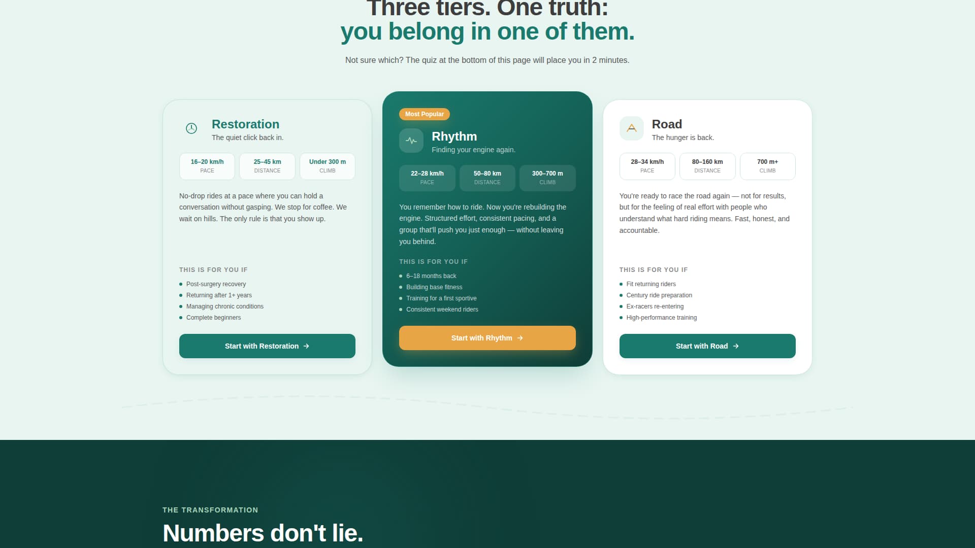 Cycling - Modern Community Landing Page Template