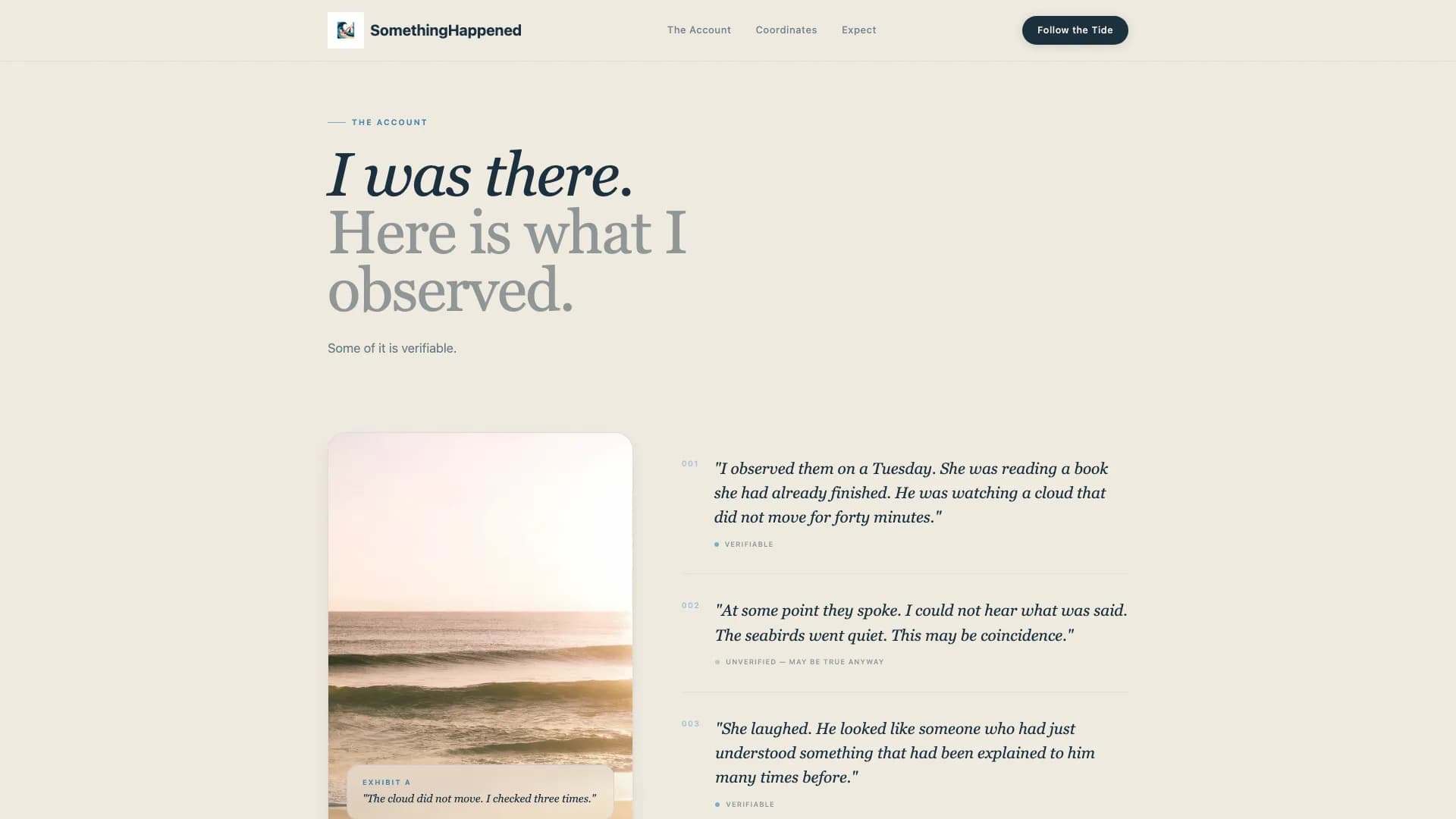 Seascape — Poetic Destination Wedding Landing Page Template