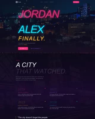 Finally - Triumphant LGBTQ+ Wedding Landing Page Template