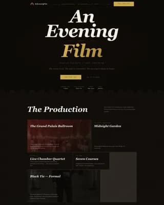 Premiere — Cinematic Luxury Wedding Landing Page Template