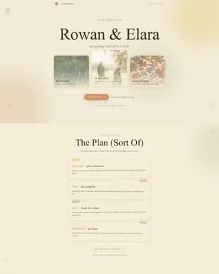 Bohemian - Handcrafted Field Wedding Landing Page Template