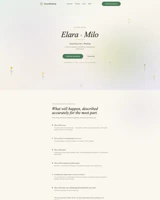Enchant — Whimsical Bohemian Invitation Landing Page Template