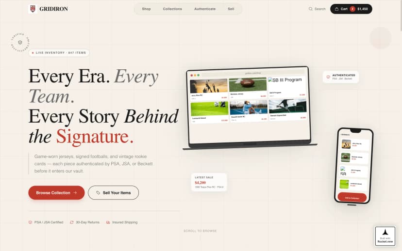 Auction & Collectibles templates