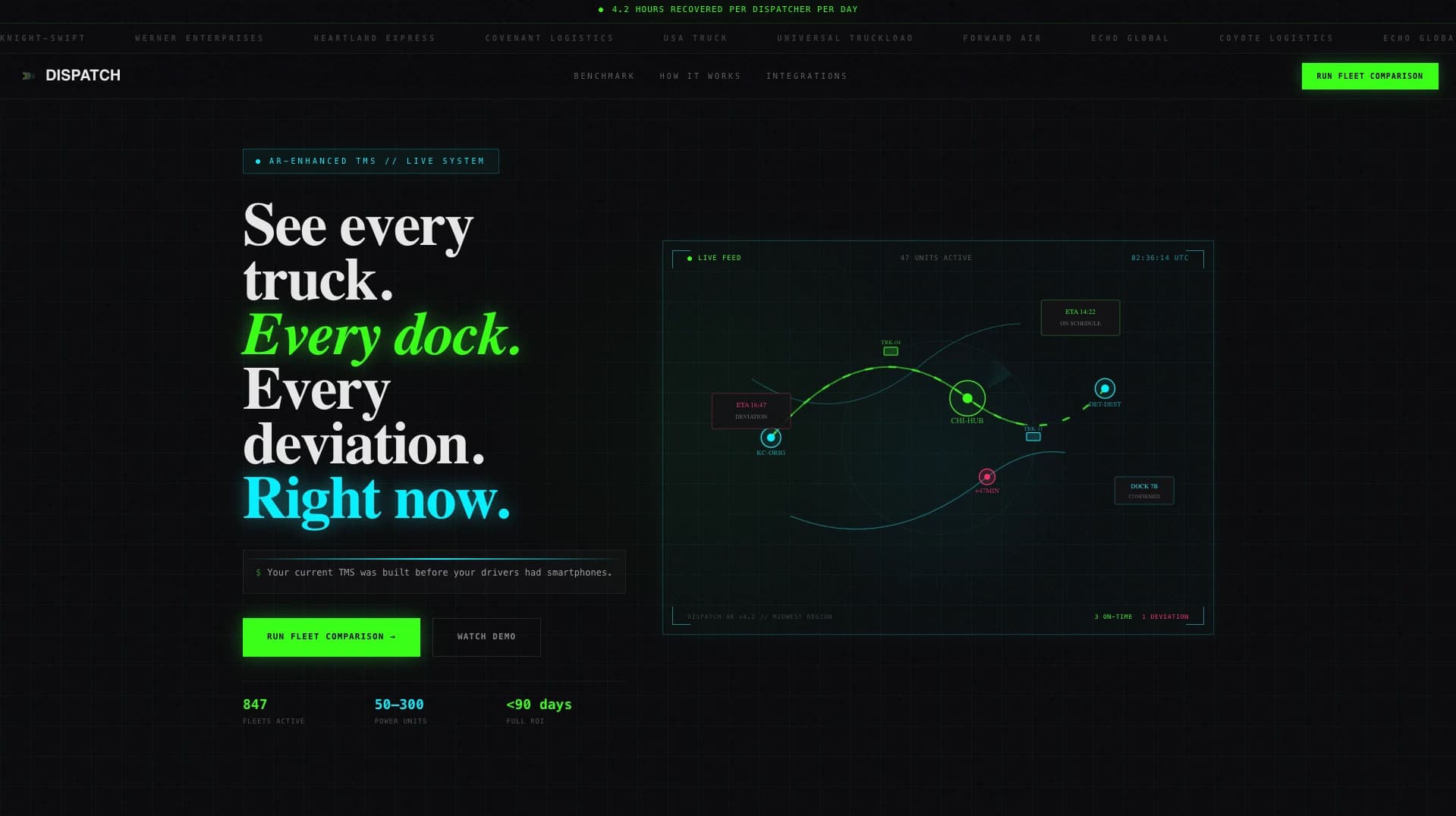 Dispatch - Powerful AR Enhanced Landing Page Template