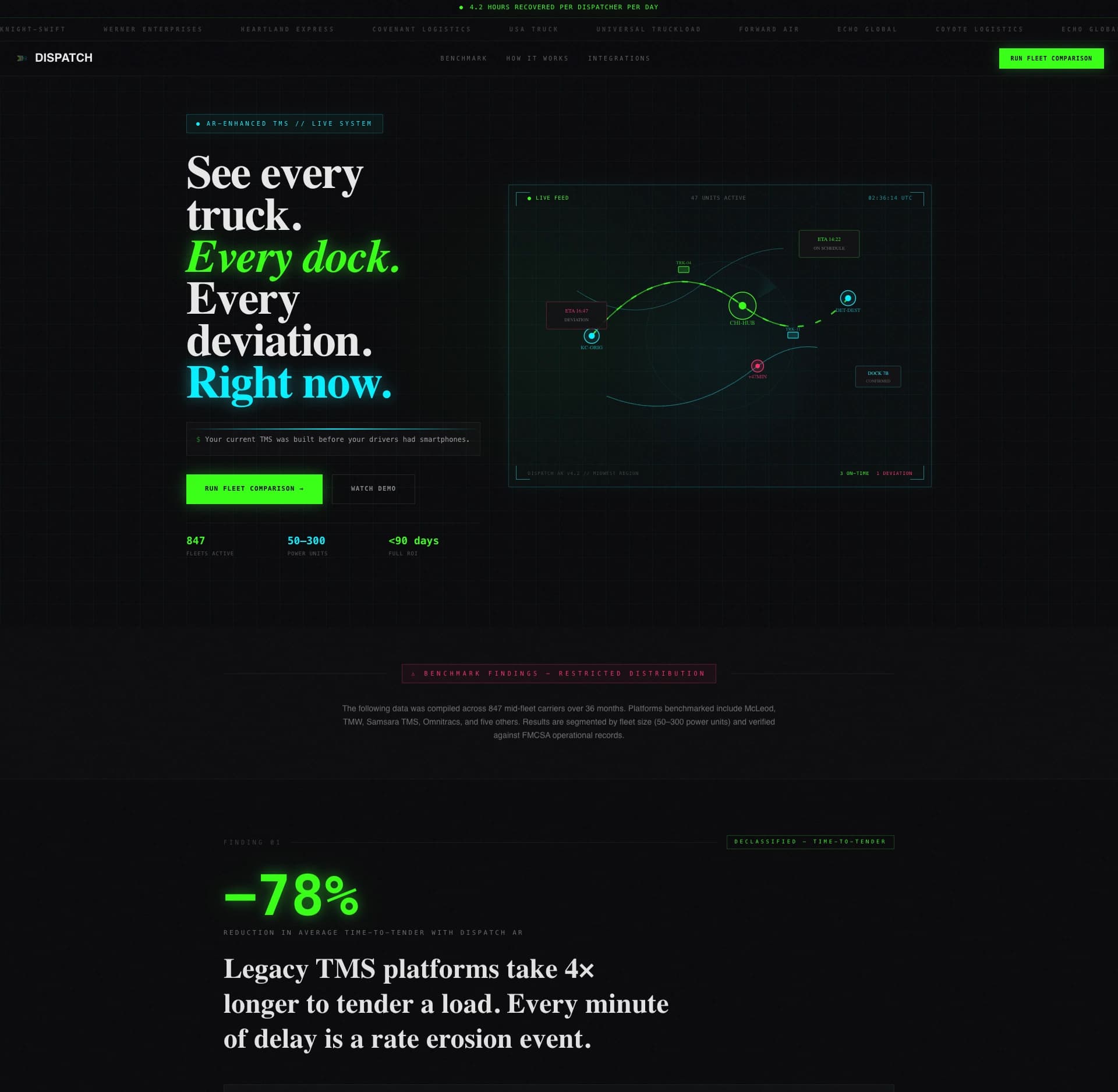 Dispatch - Powerful AR Enhanced Landing Page Template
