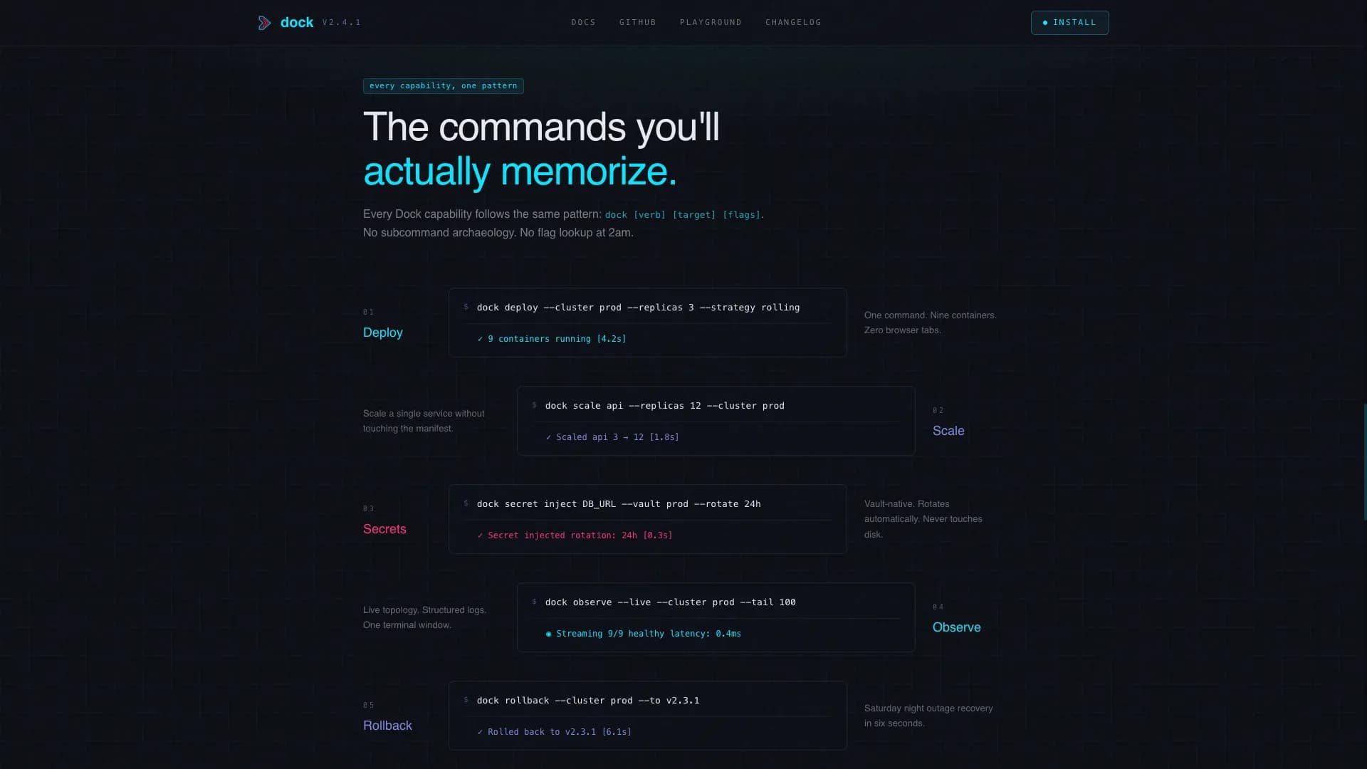 Dock - Powerful Docker Landing Page Template