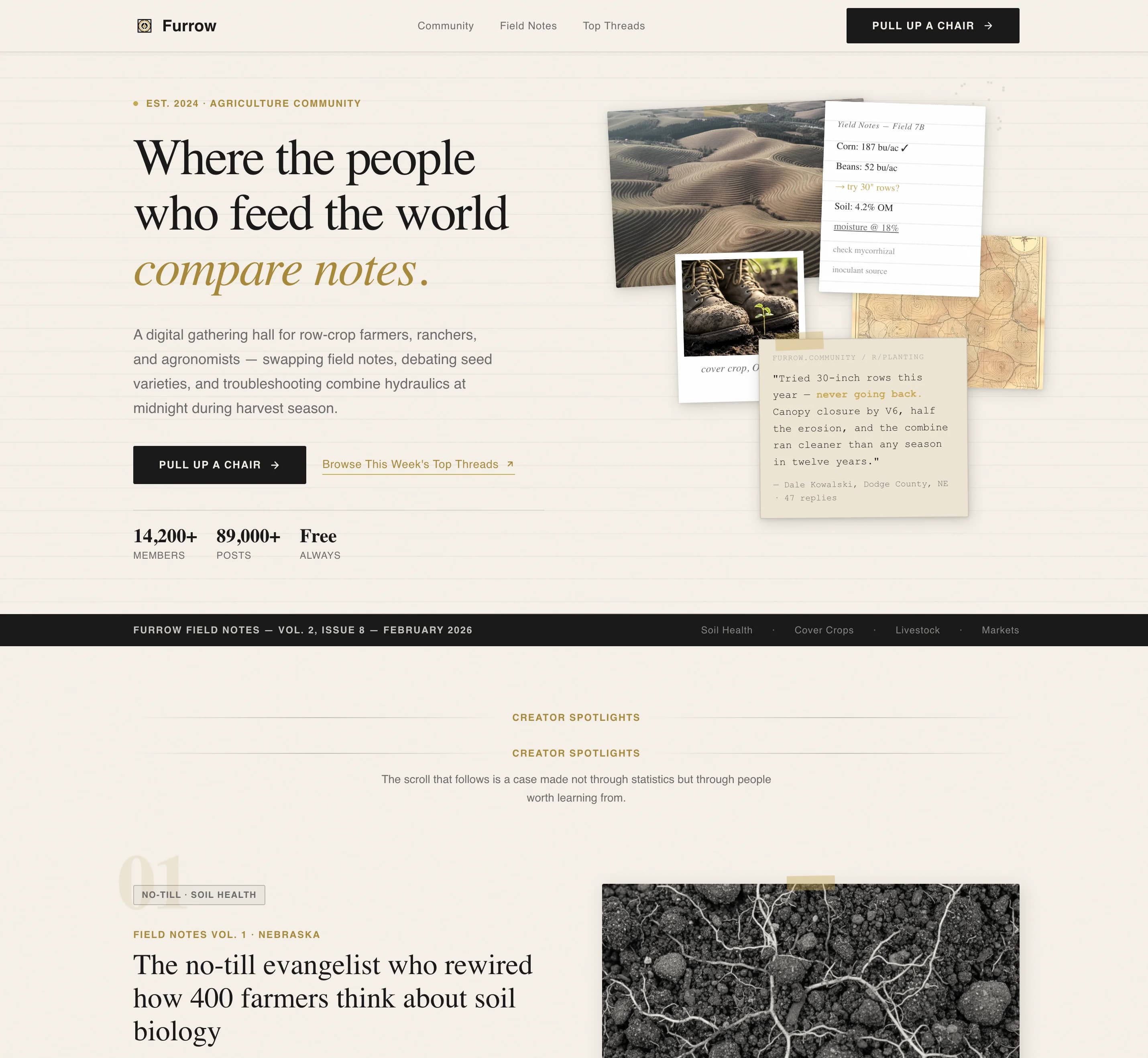 Furrow - Authoritative Agriculture Landing Page Template