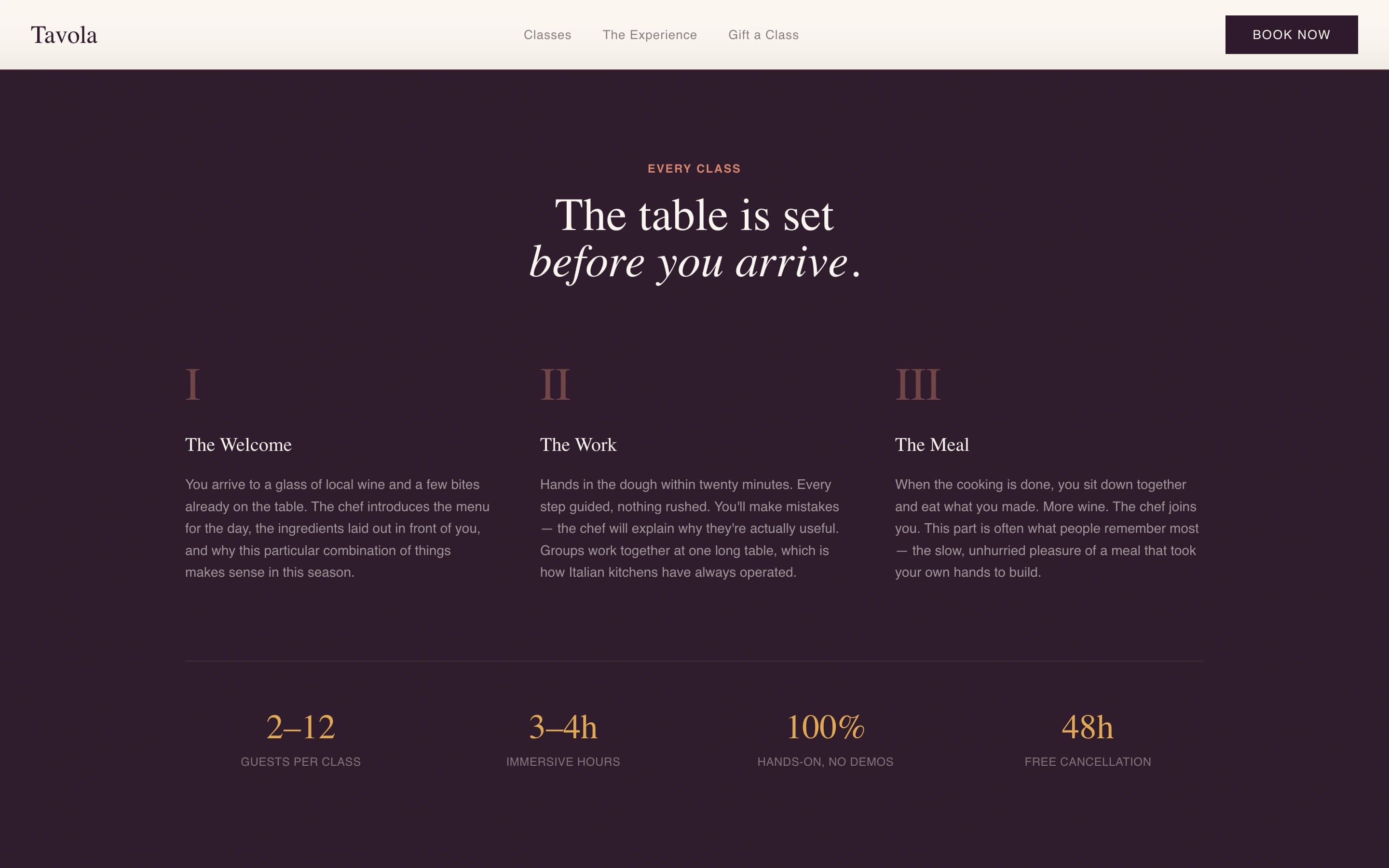 Culinary — Elite Italian Cooking Landing Page Template