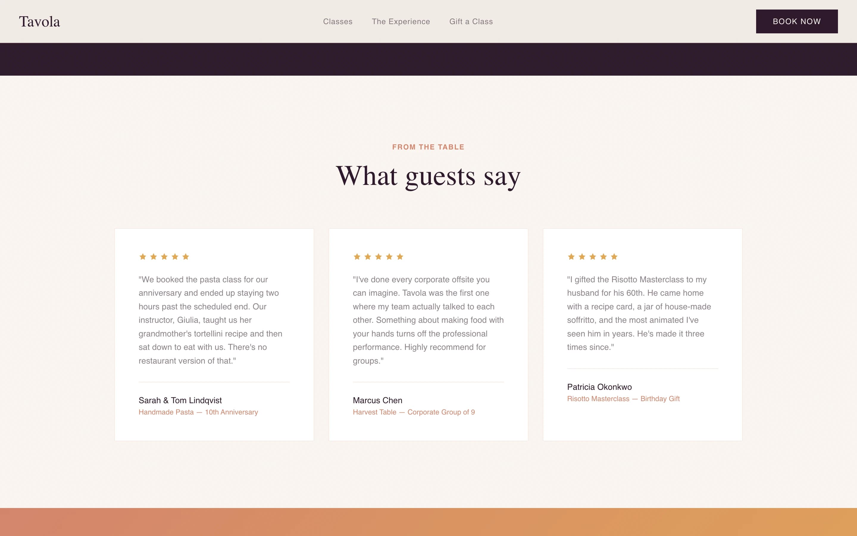 Culinary — Elite Italian Cooking Landing Page Template
