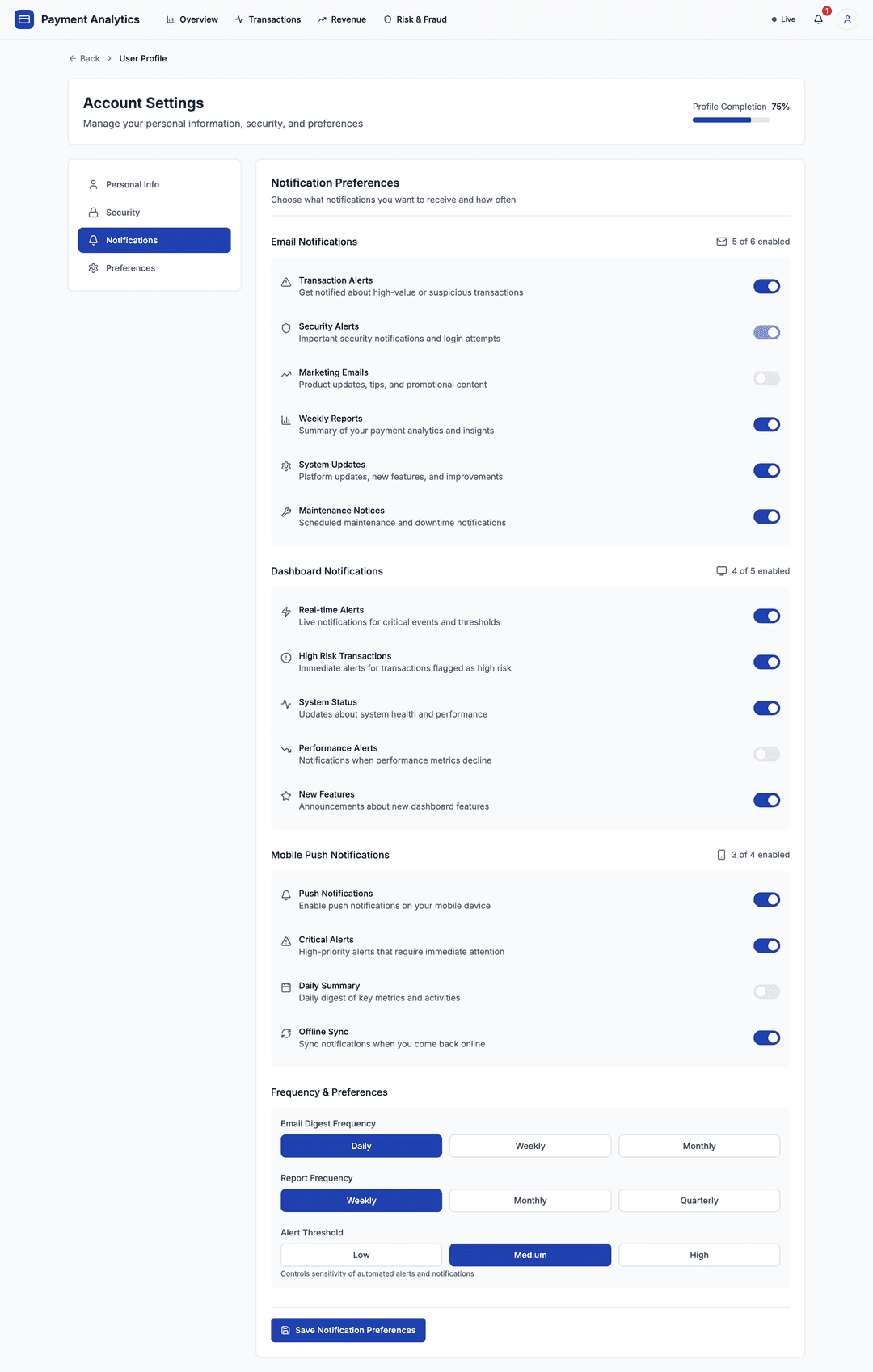 Payment Analytics Dashboard - DhiWise Image 23