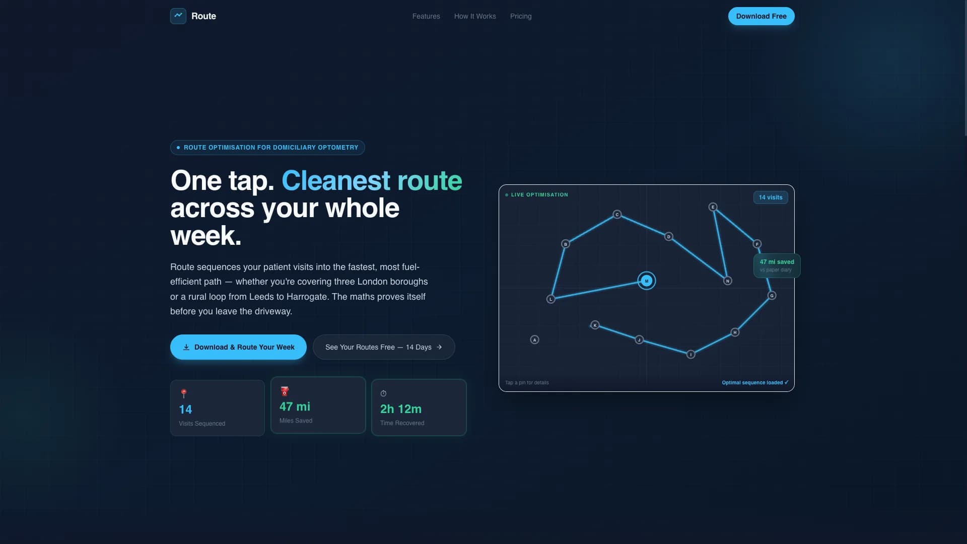 Route - Smart Optometry Landing Page Template