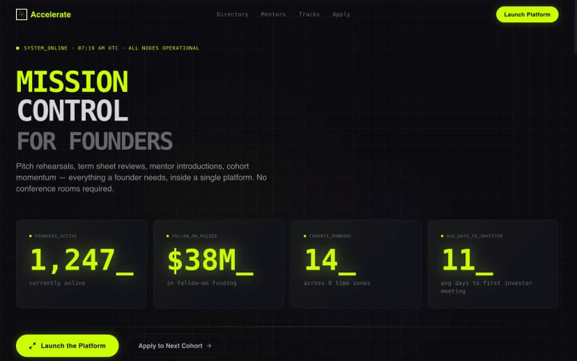 Startup & Launch templates