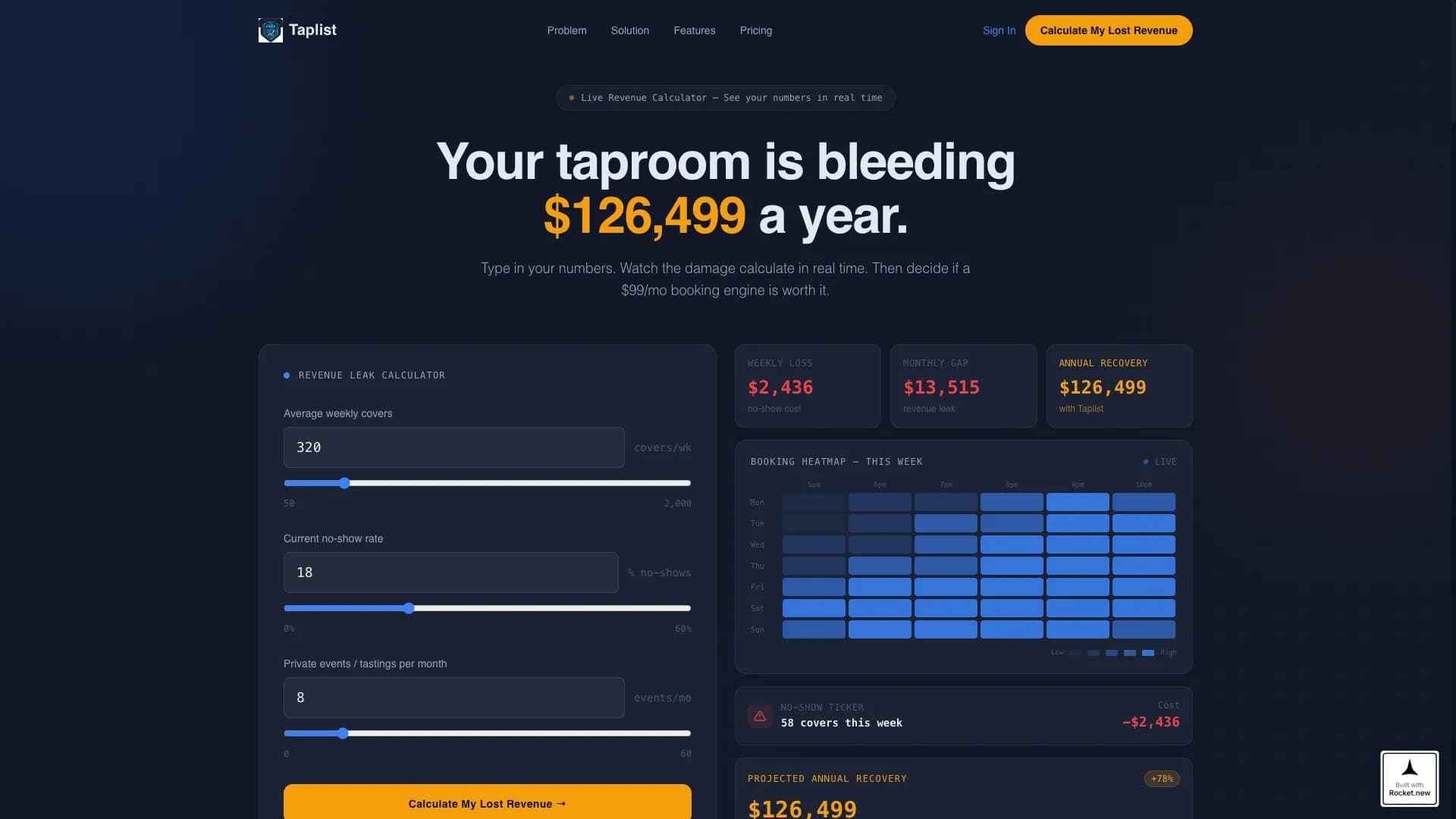 Taplist - Powerful Brewery Landing Page Template