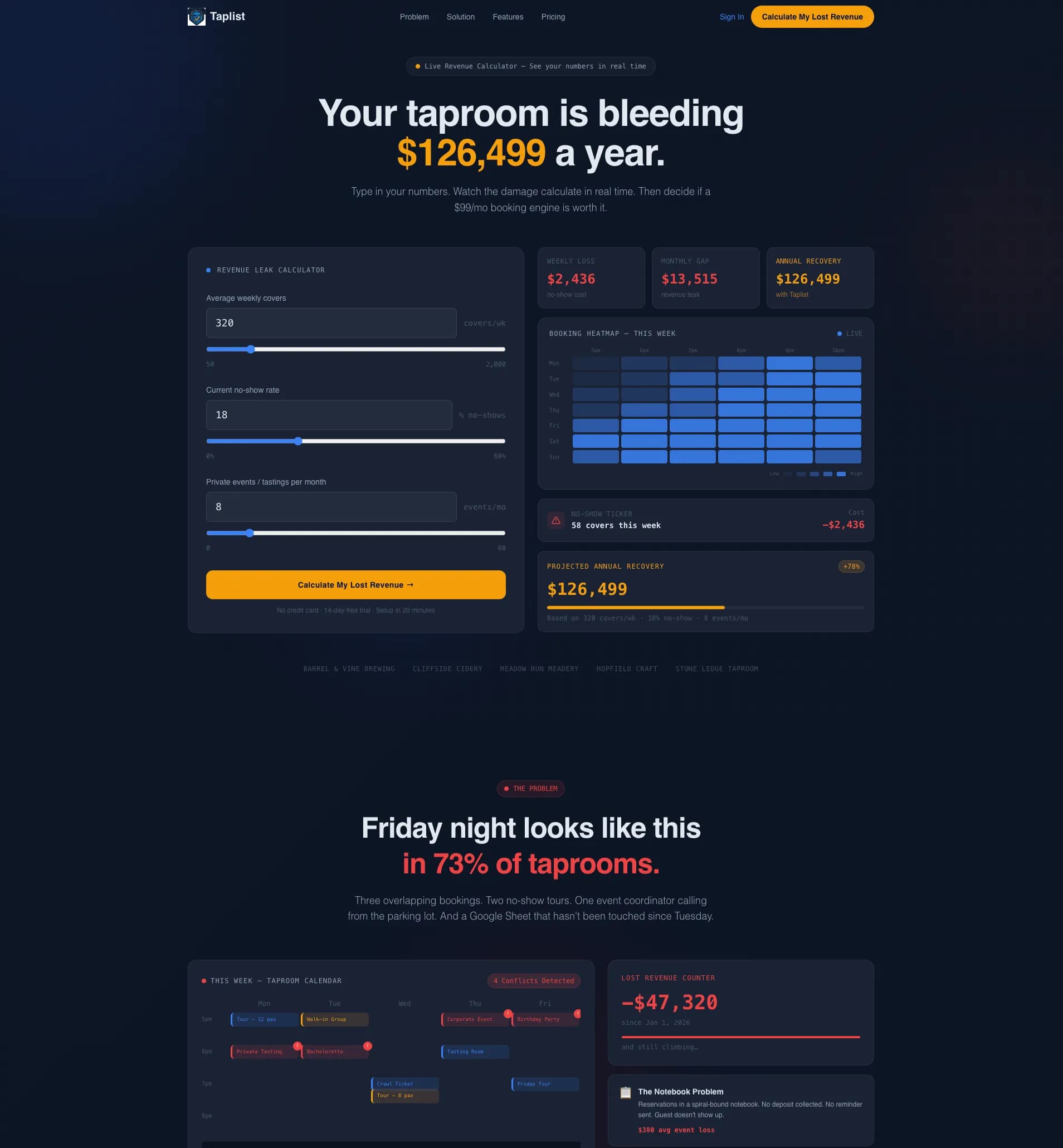 Taplist - Powerful Brewery Landing Page Template
