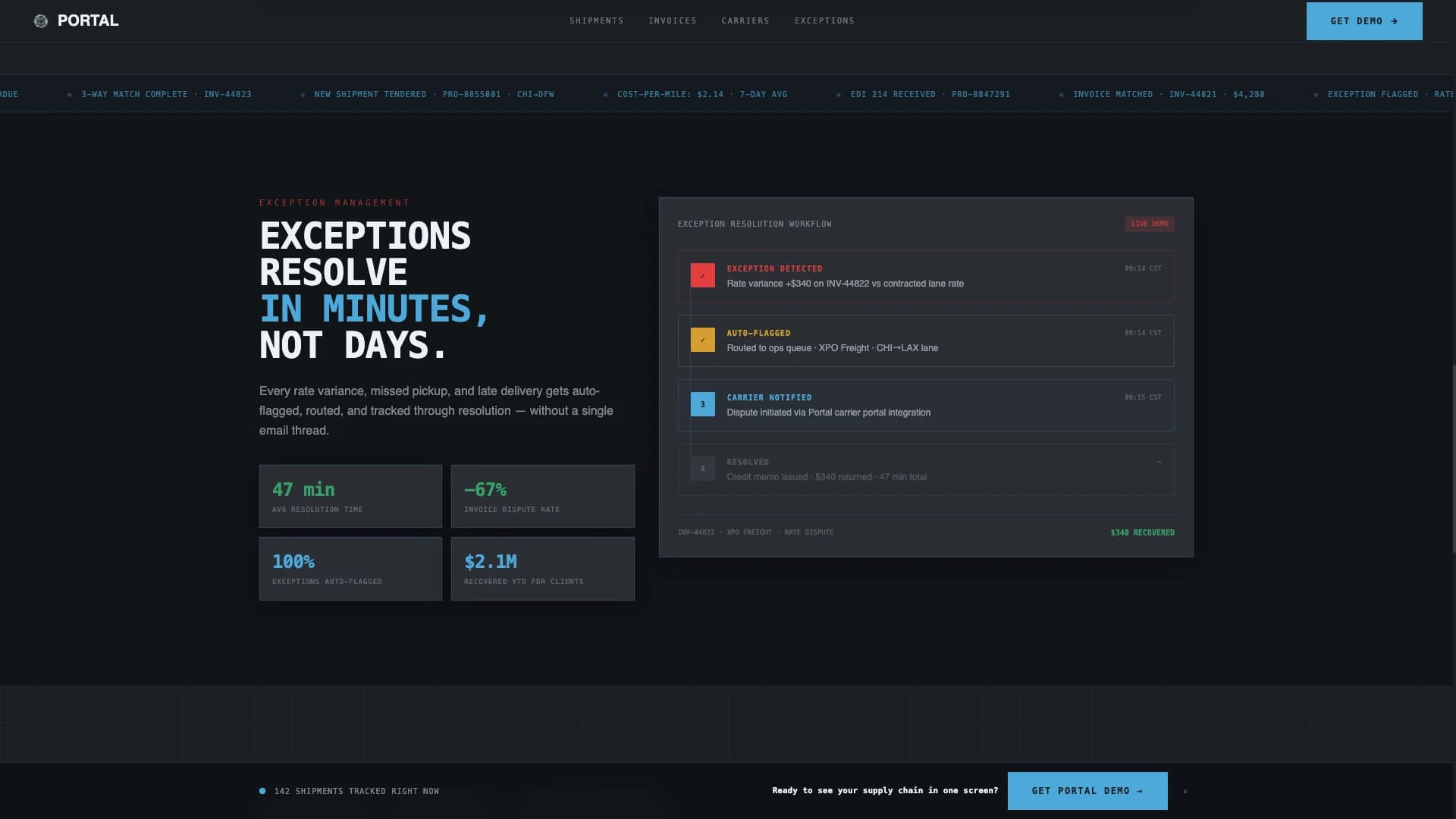 Transit — Powerful Supply Chain Landing Page Template