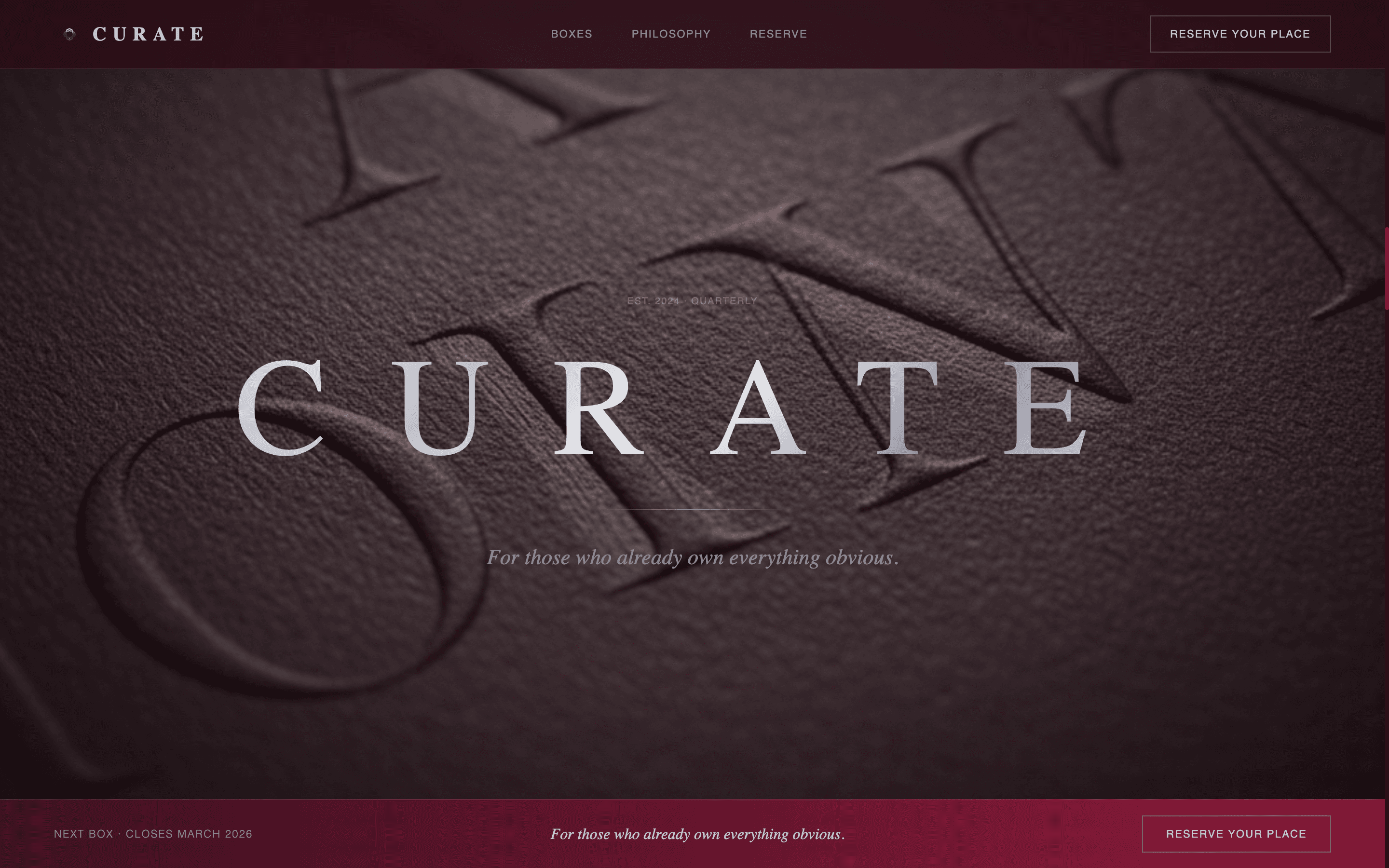 Quiet - Premium Luxury Landing Page Template