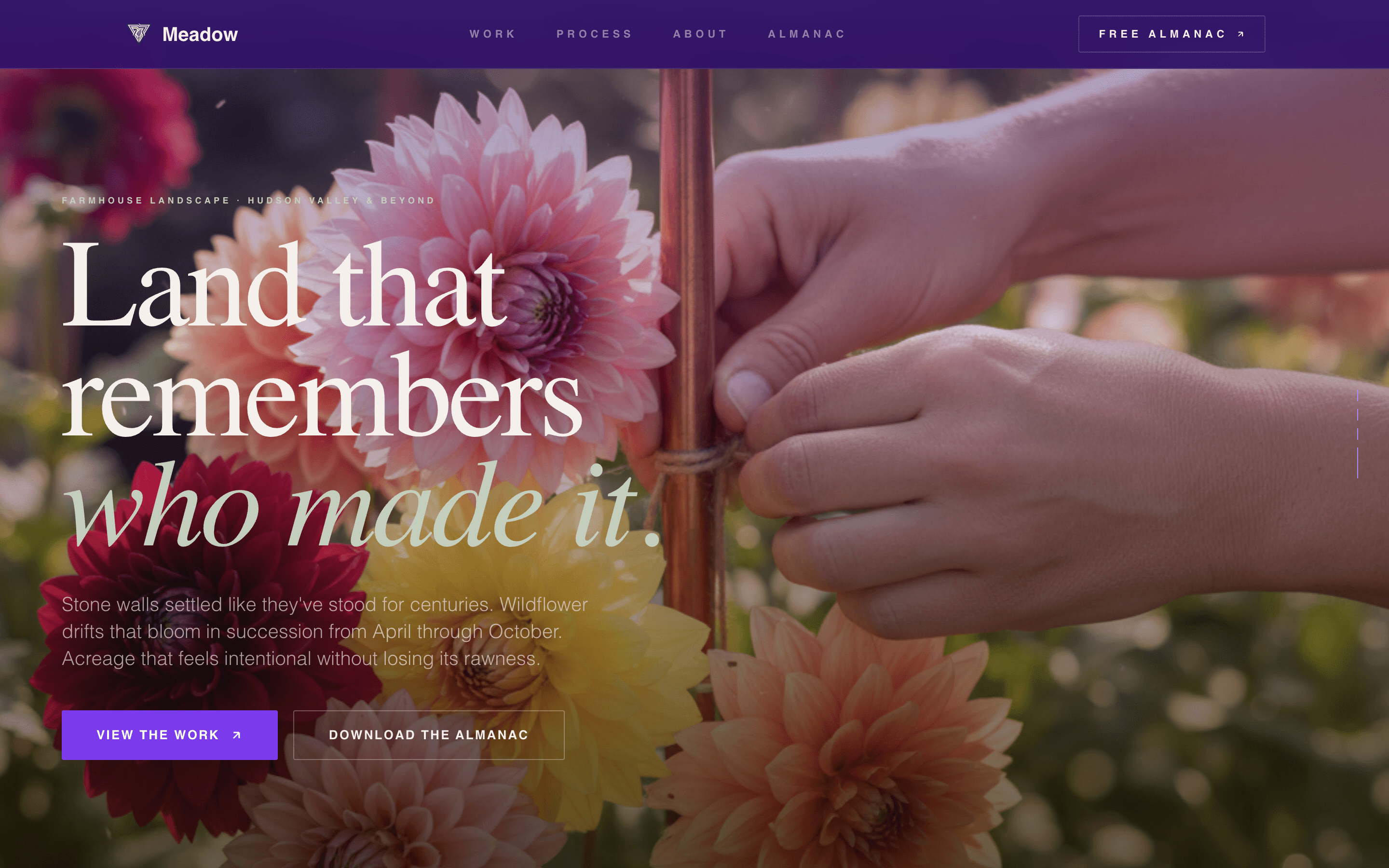 Meadow - Enchanting Farmhouse Landing Page Template