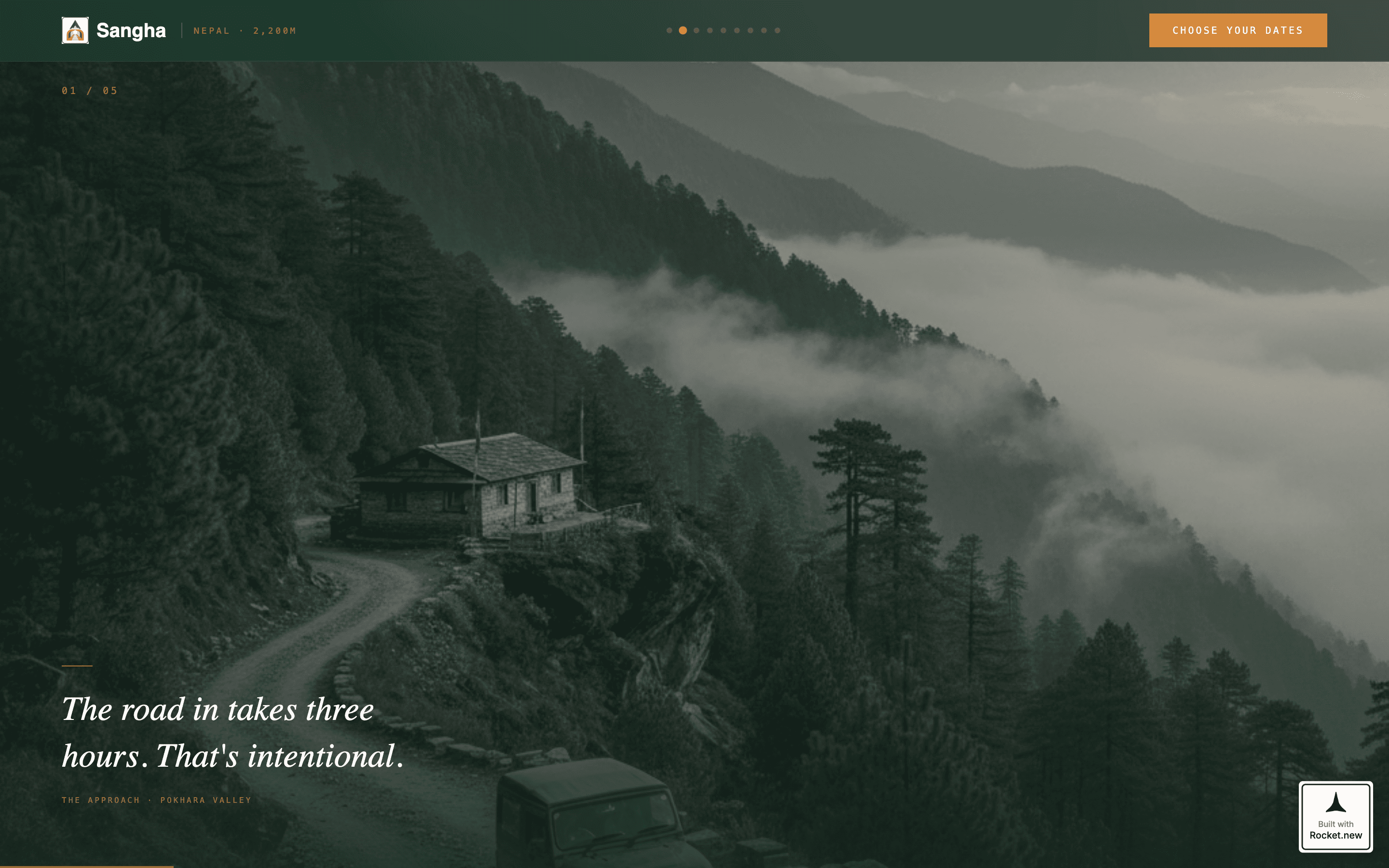 Sangha - Transformative Wellness Landing Page Template