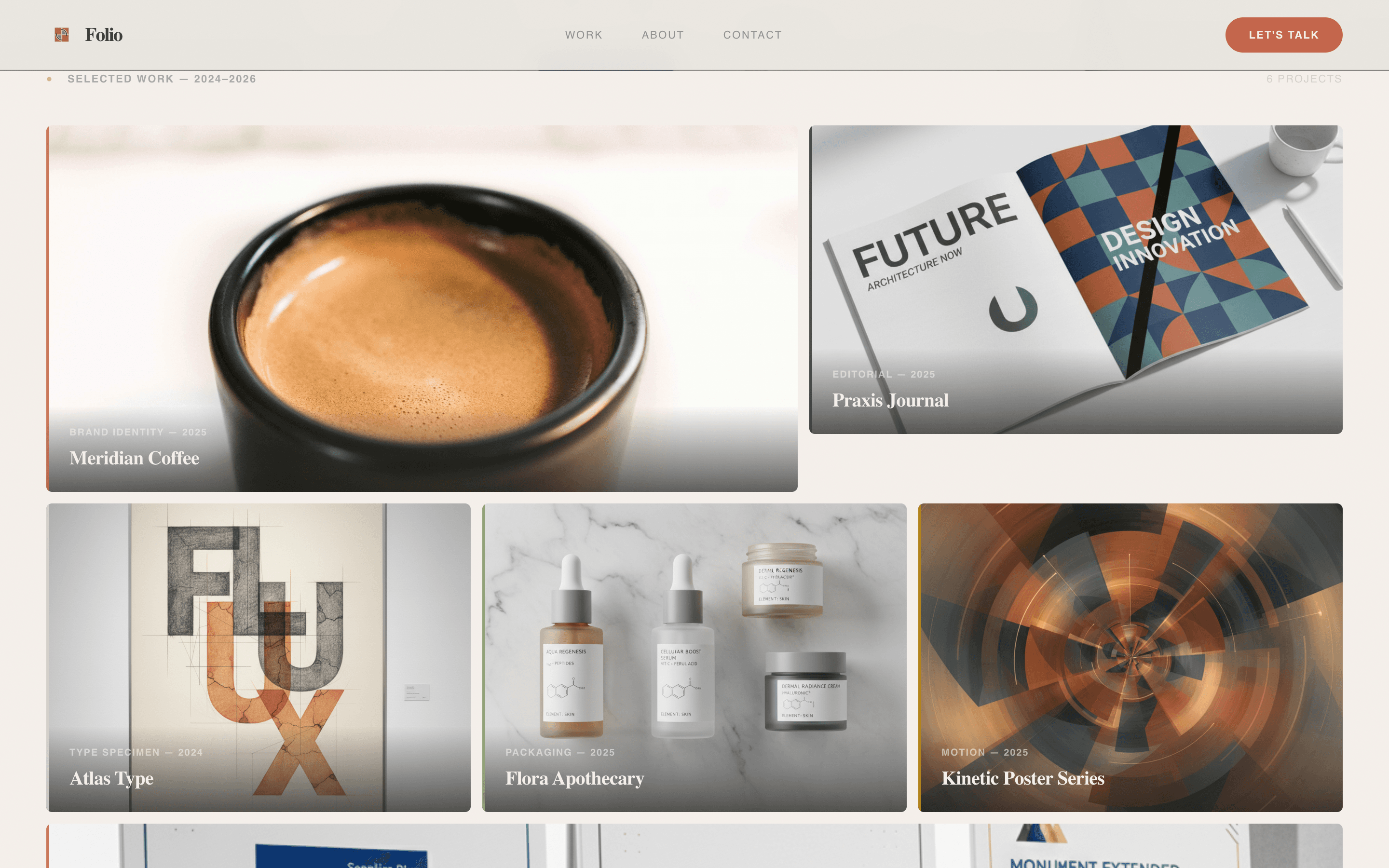 Folio - Cinematic Graduate Landing Page Template