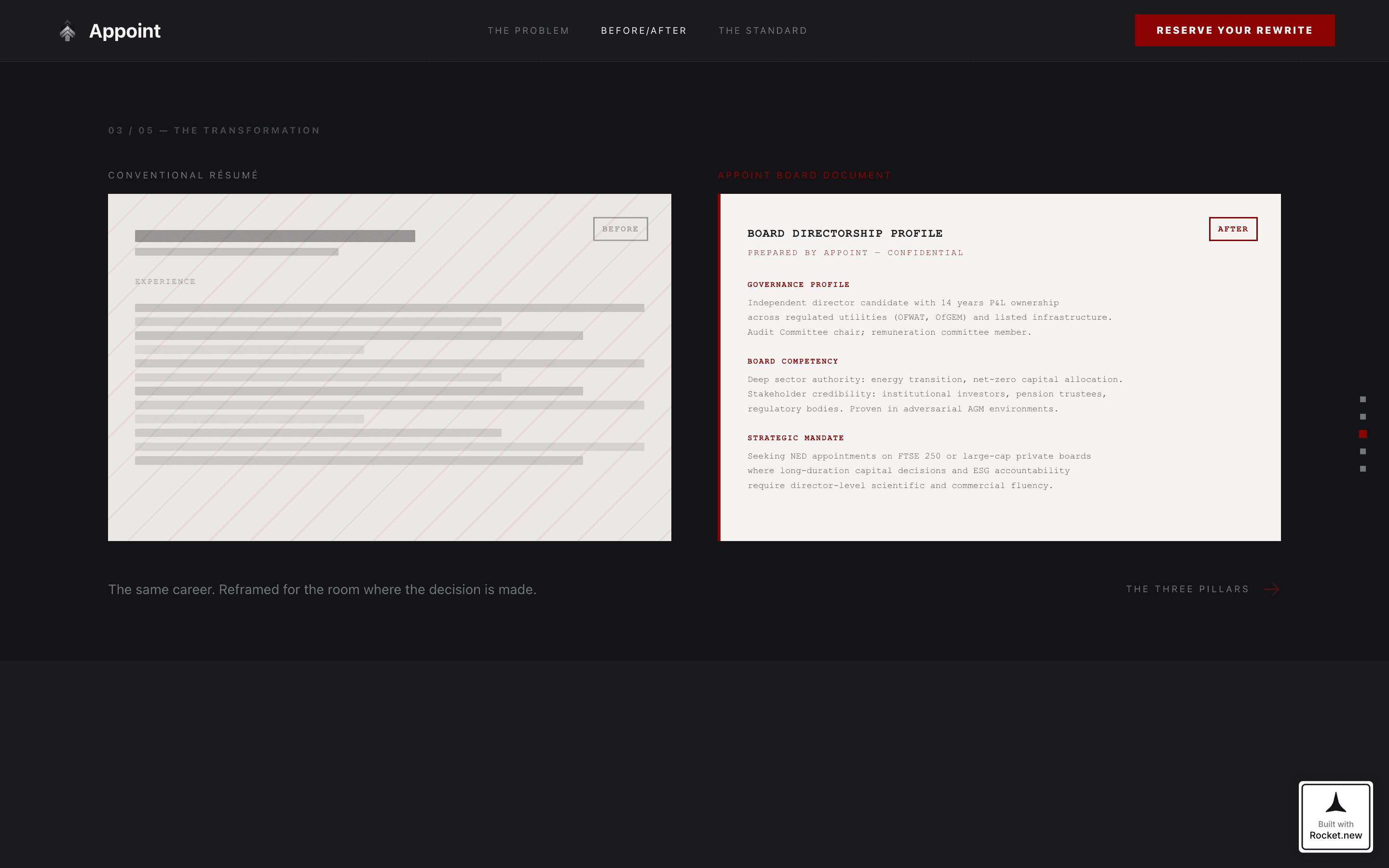 Appoint - Powerful Boardmember Landing Page Template