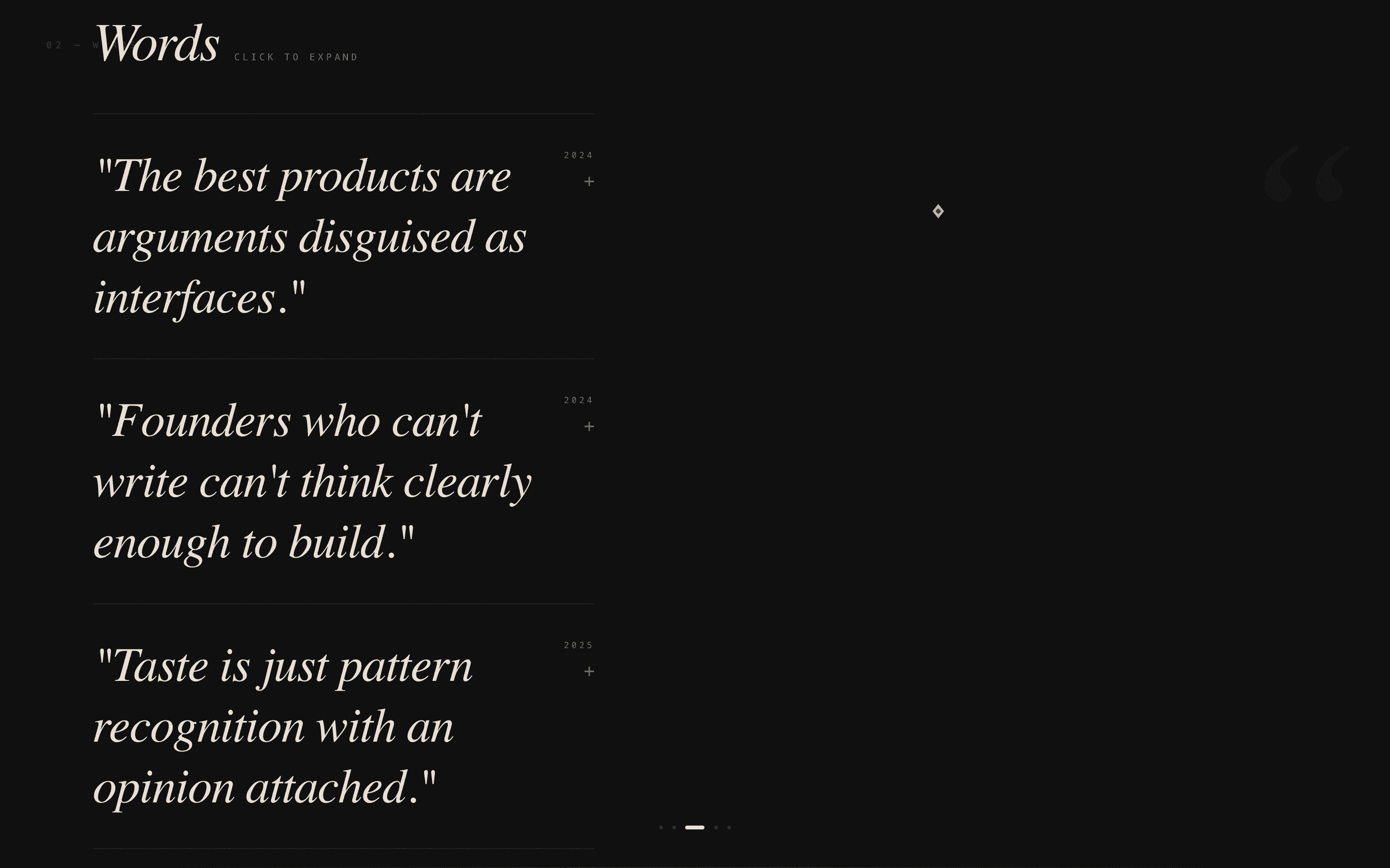 Ink - Immersive Bio Landing Page Template