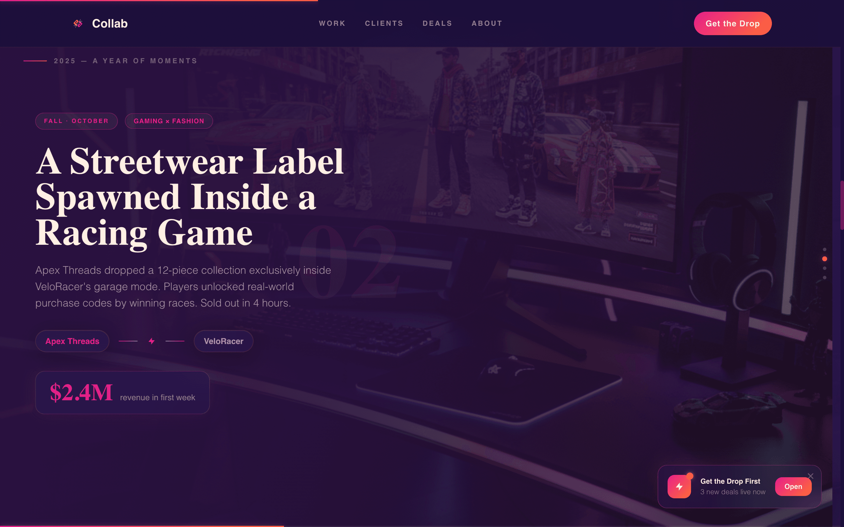 Collab - Electric Brandpartnership Landing Page Template