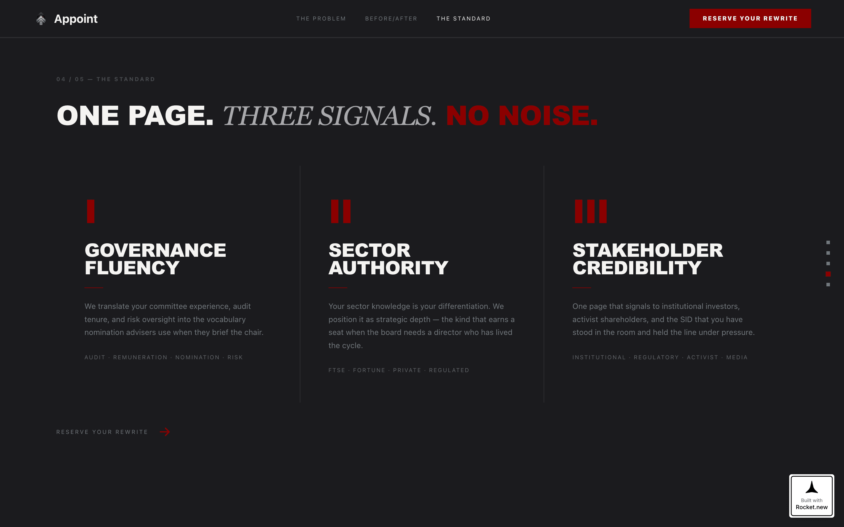 Appoint - Powerful Boardmember Landing Page Template