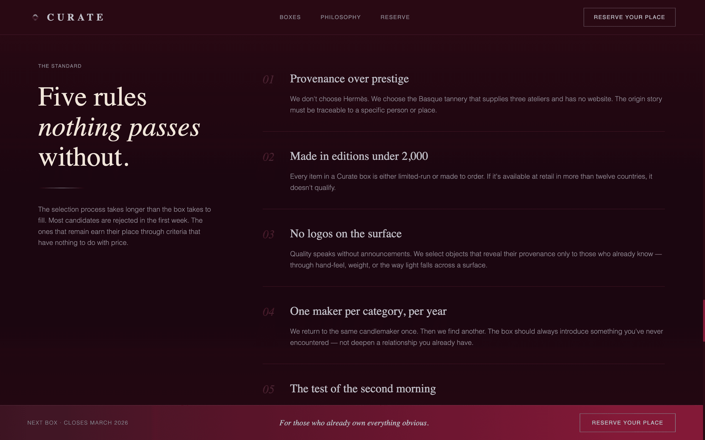 Quiet - Premium Luxury Landing Page Template