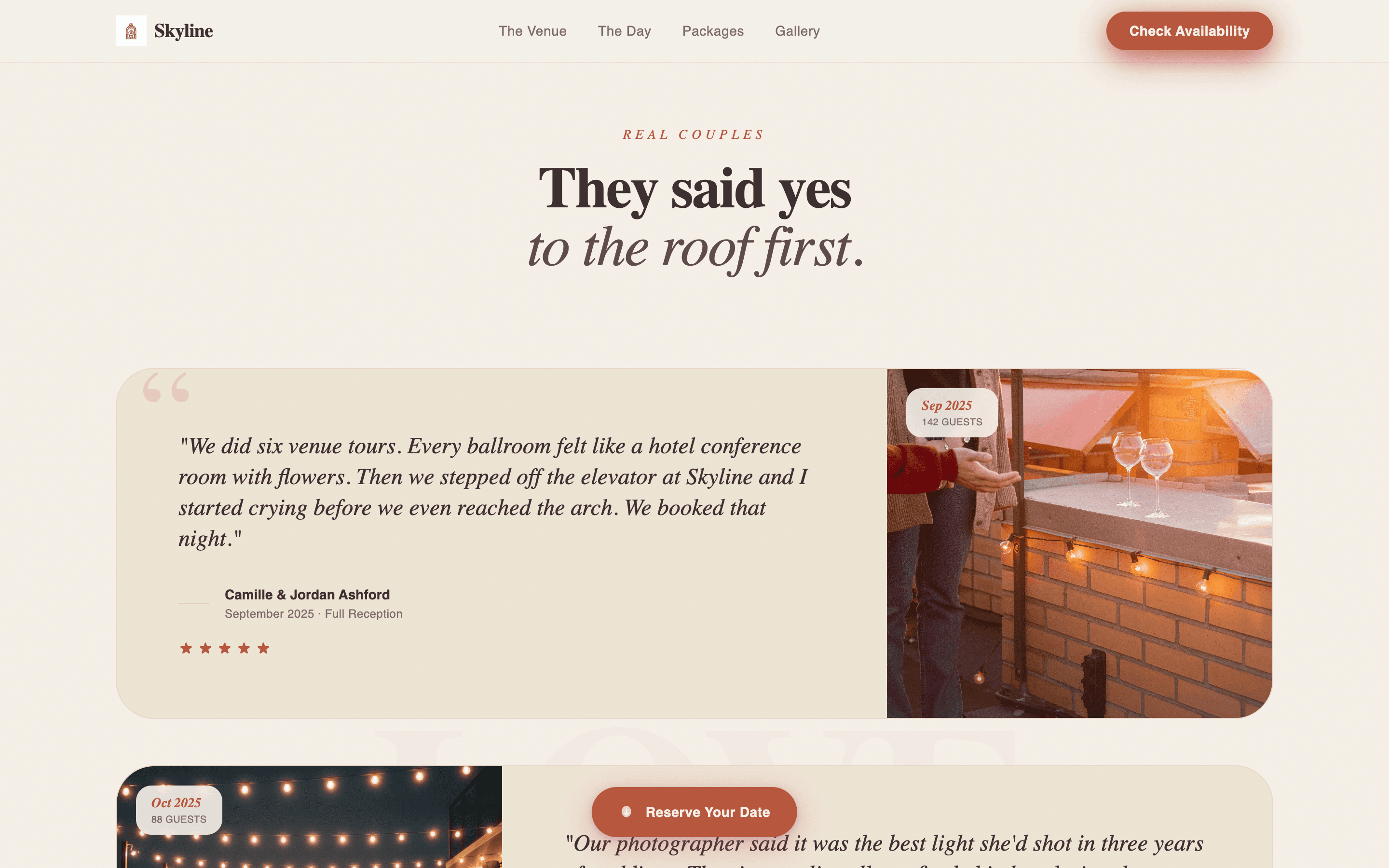 Apex — Stunning Rooftop Landing Page Template