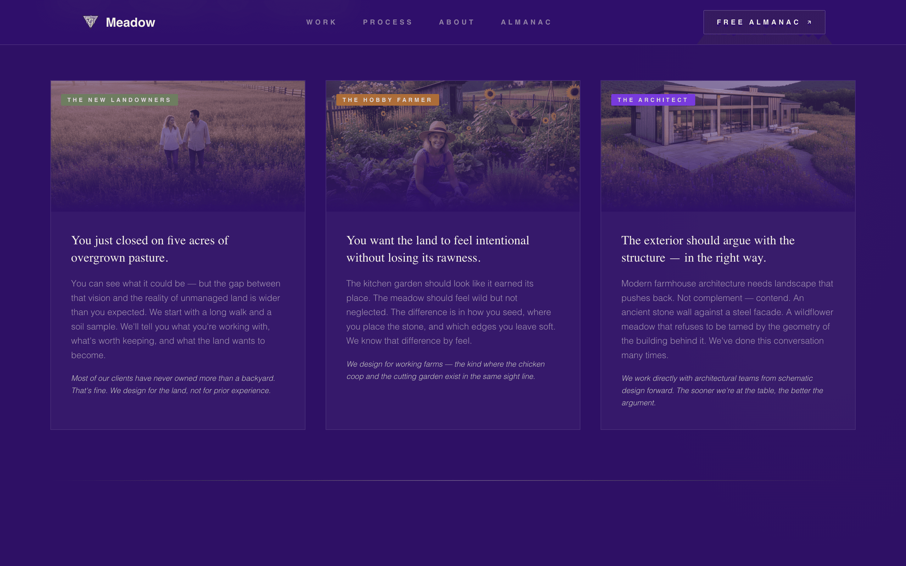 Meadow - Enchanting Farmhouse Landing Page Template
