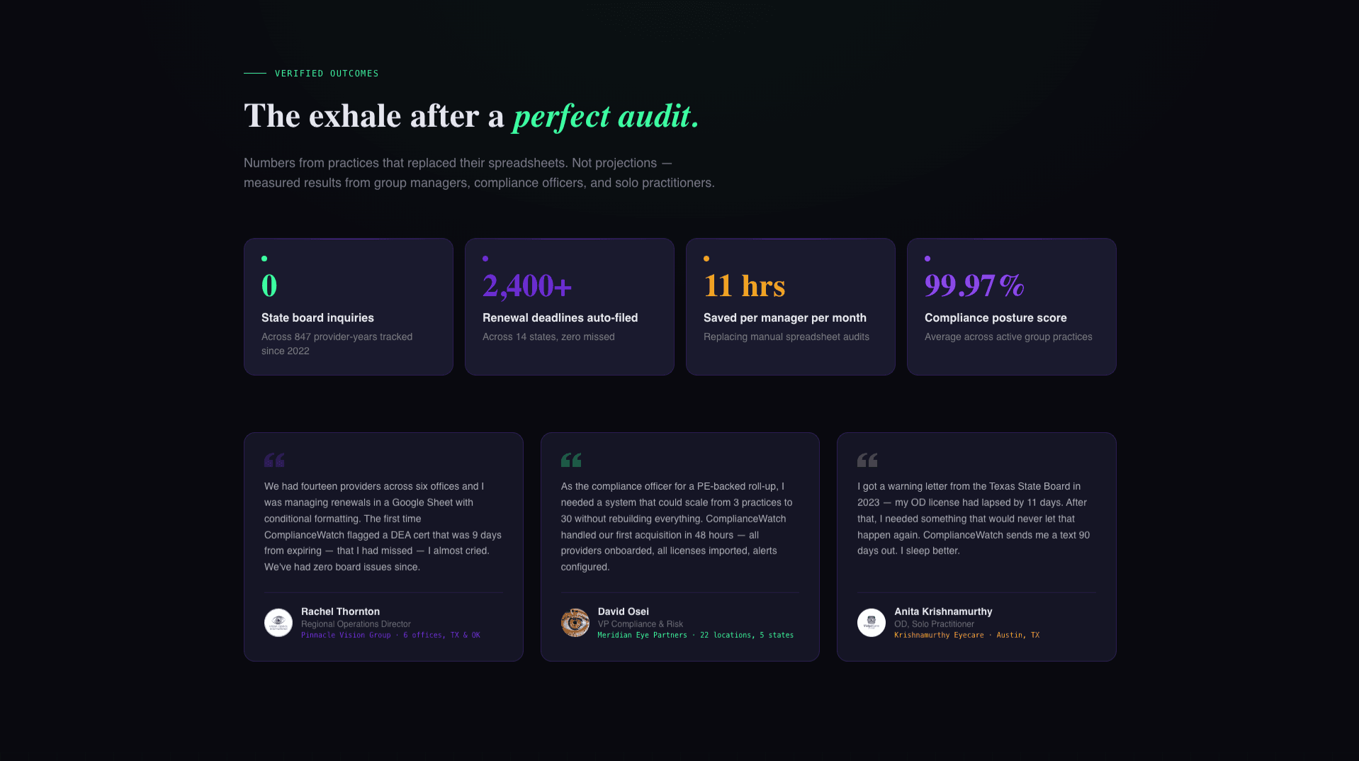 Comply - Powerful Optometry Landing Page Template