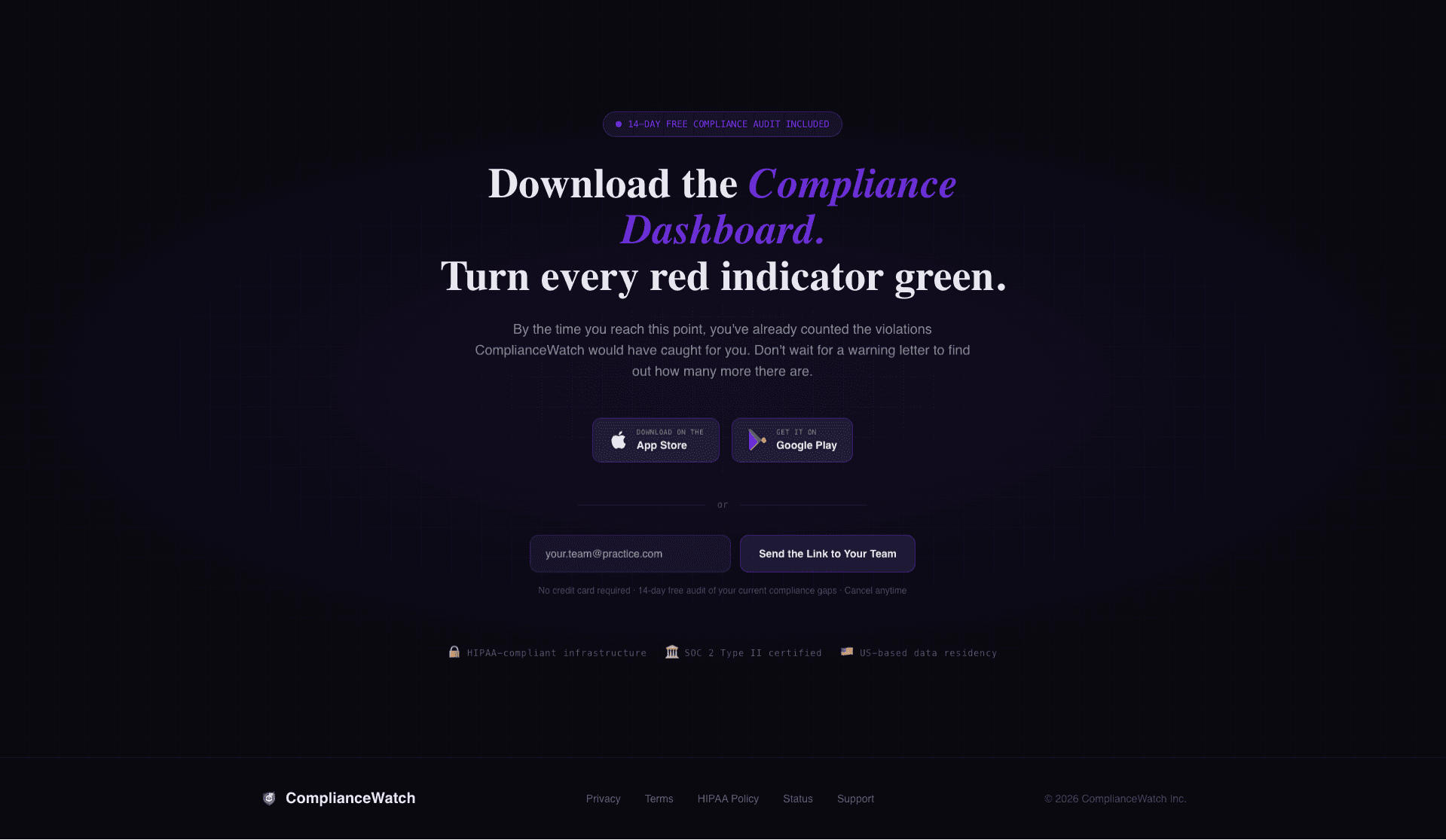 Comply - Powerful Optometry Landing Page Template