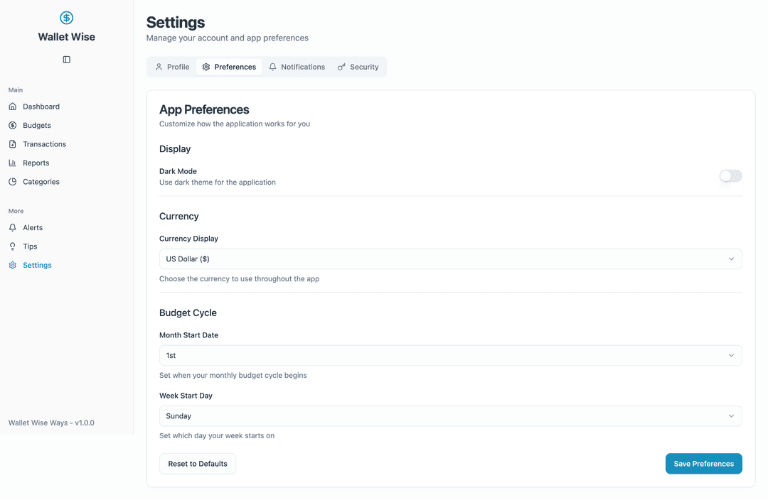 Budget tracking app - Lovable Image 21
