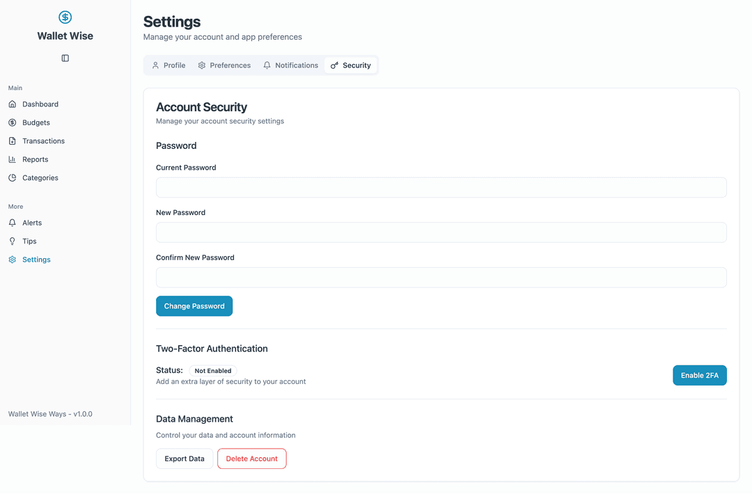 Budget tracking app - Lovable Image 22