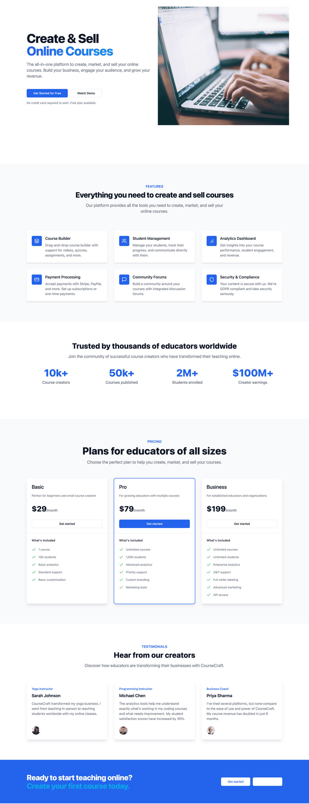 Online course platform - Lovable Image 1