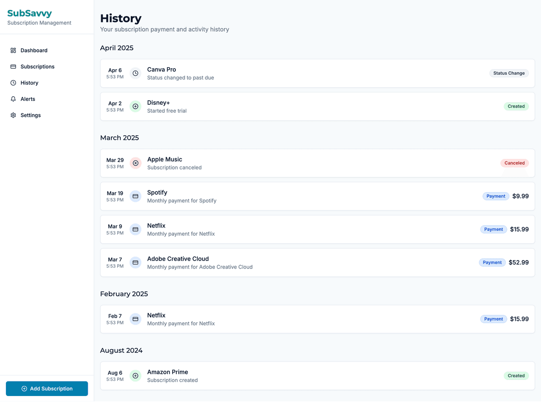 Subscription billing app - Lovable Image 7