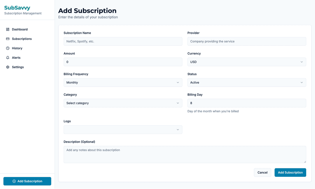 Subscription billing app - Lovable Image 4