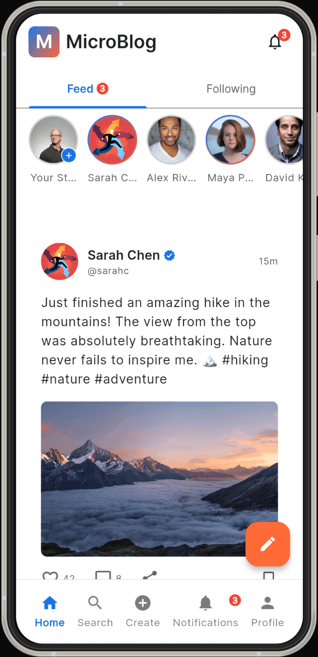 Micro Blogging - DhiWise Image 1