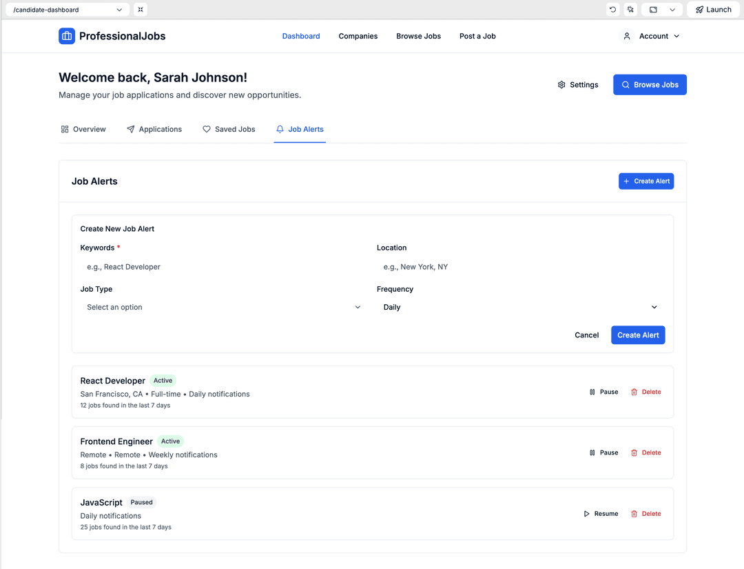 Job board - DhiWise Image 4