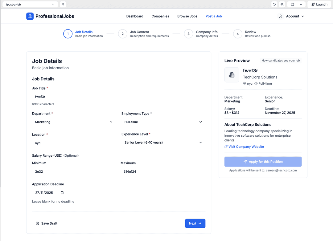 Job board - DhiWise Image 6