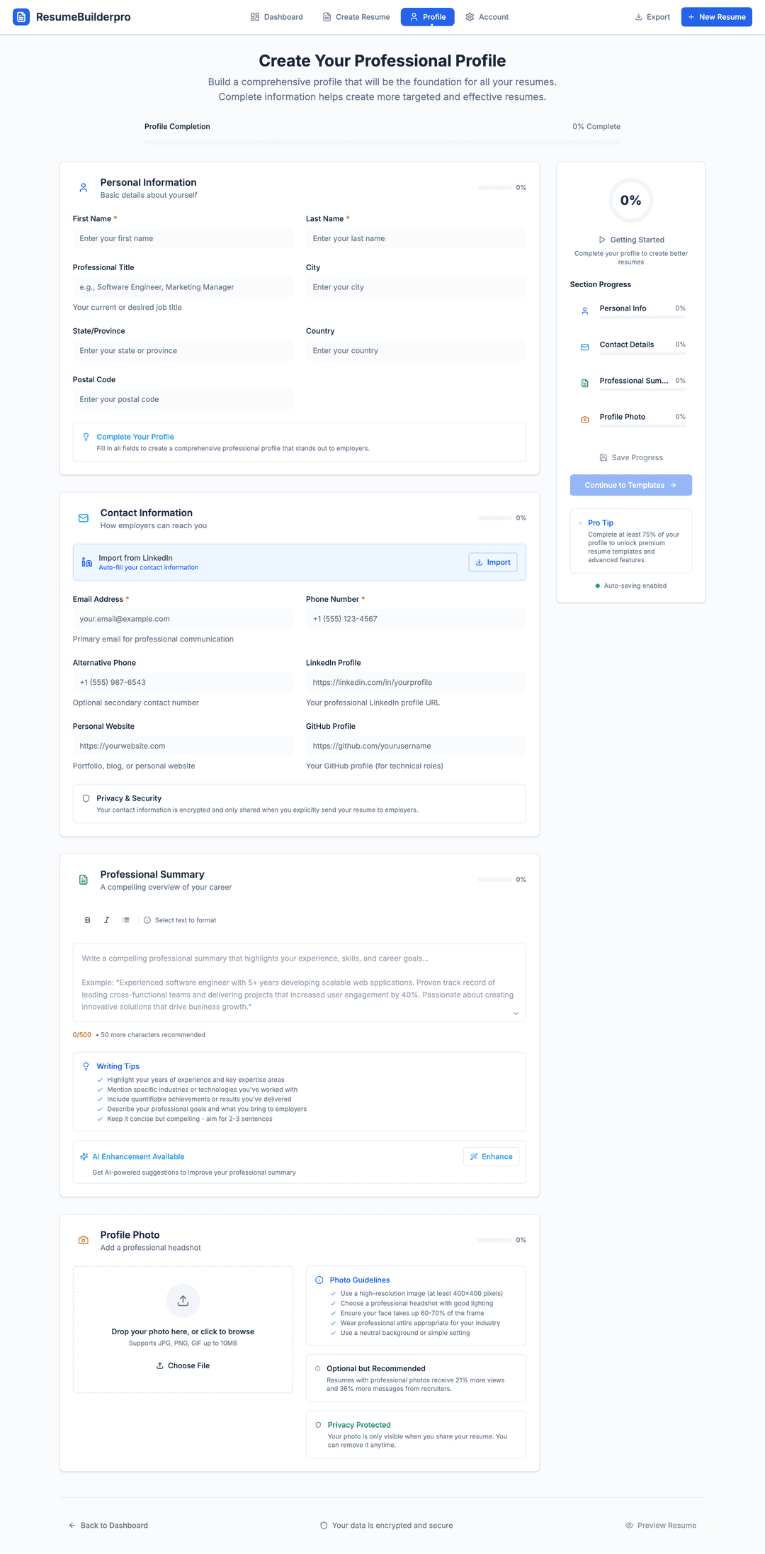 Resume Builder - DhiWise Image 3