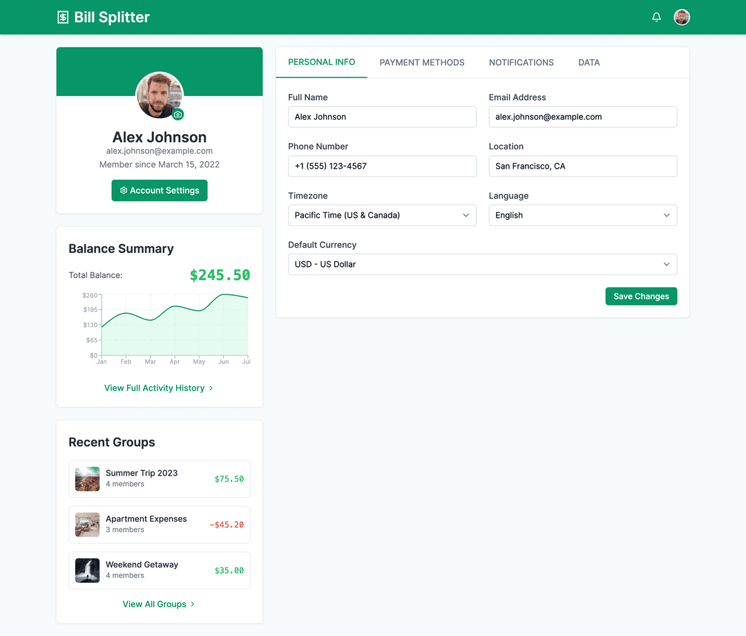 Bill splitting app - DhiWise Image 14